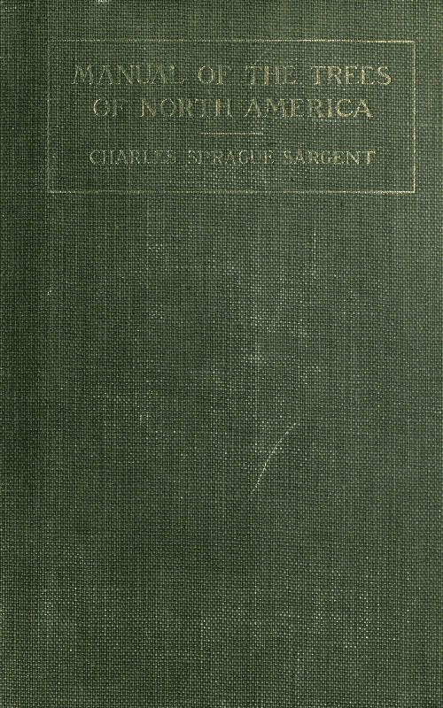 bookcover Manual of the Trees of North America (Exclusive of Mexico) by Charles Sprague Sargent