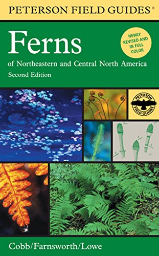 bookcover Peterson Field Guide to Ferns of Northeastern and Central North America by Boughton Cobb, and Elizabeth Farnsworth and Cheryl Lowe for the New England Wild Flower Society