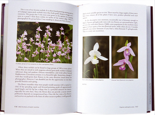 page from Wild Orchids of South Carolina: A Popular Natural History by Jim Fowler